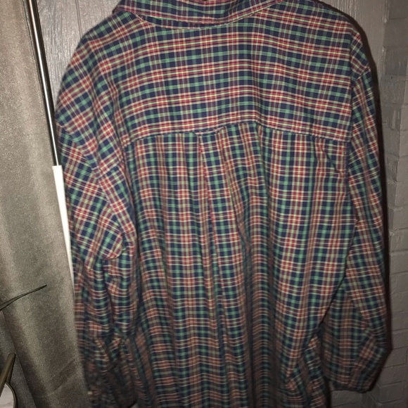 Chaps Red & Green Flannel - Picture 2 of 2